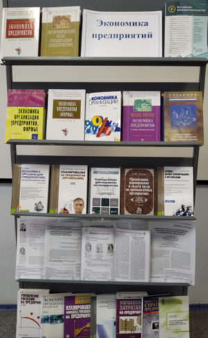 Книжная выставка «Экономика предприятий»